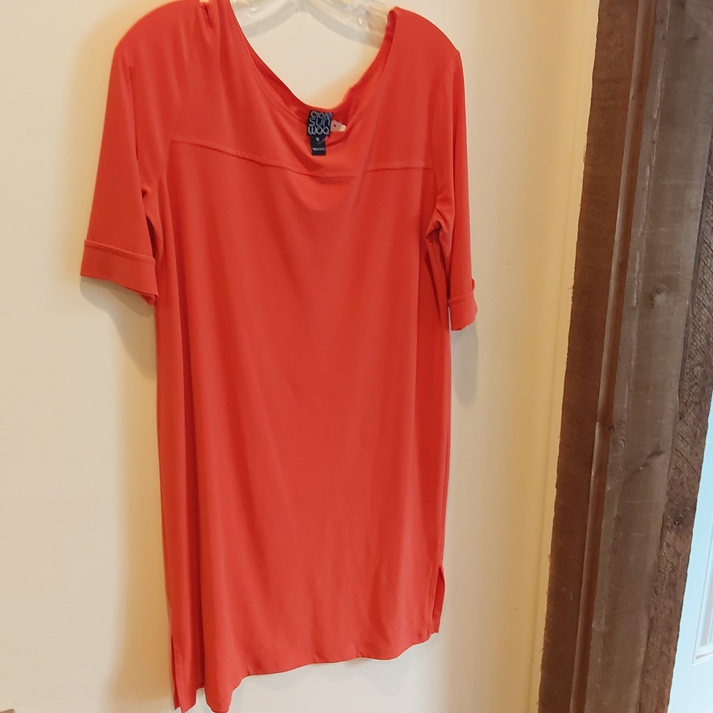 Clara Sun Woo Coral Short Sleeve Tee